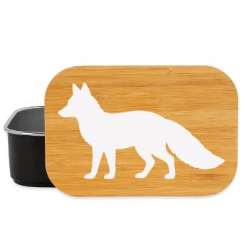 fuchs_silhouette_tier- - Lunch Box - Schwarz - Vorne