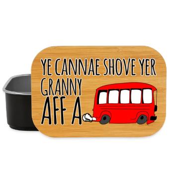 Ye Cannae Schub Deine Oma An Bus - Lunch Box - Schwarz - Vorne