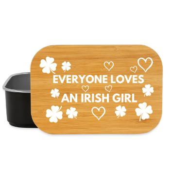 Jeder liebt ein irisches Mädchen St. Patrick's Pride - Lunch Box - Schwarz - Vorne