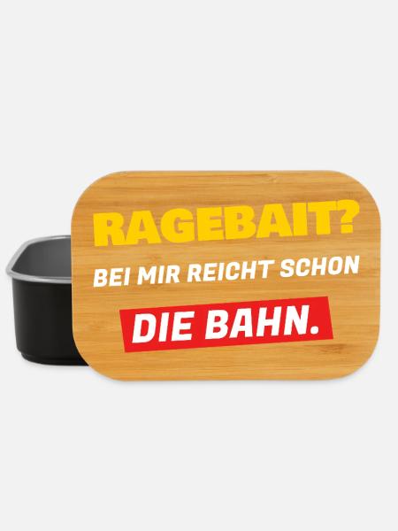 Ragebait? Bei mir reicht schon die Bahn - Lunch Box - Schwarz