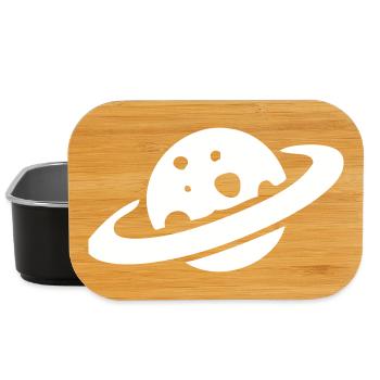 Fromage planète Saturne - Boîte à goûter - noir - Devant