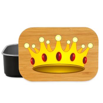 Crown for king or queen - Lunch Box - black - Front