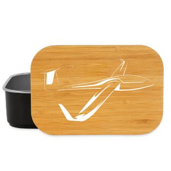 Planeur Symbol Sailing Fly Icon Avion - Boîte à goûter - noir - Devant