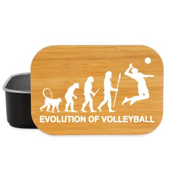 Evolution des Volleyballs - Lunch Box - Schwarz - Vorne