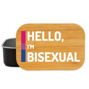 Bonjour, je suis bisexuel - Boîte à goûter - noir - Devant