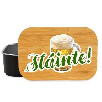 Skål – sláinte øl humor - Boîte à goûter - noir - Devant