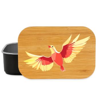 Bird hovering in the sky - Lunch Box - black - Front