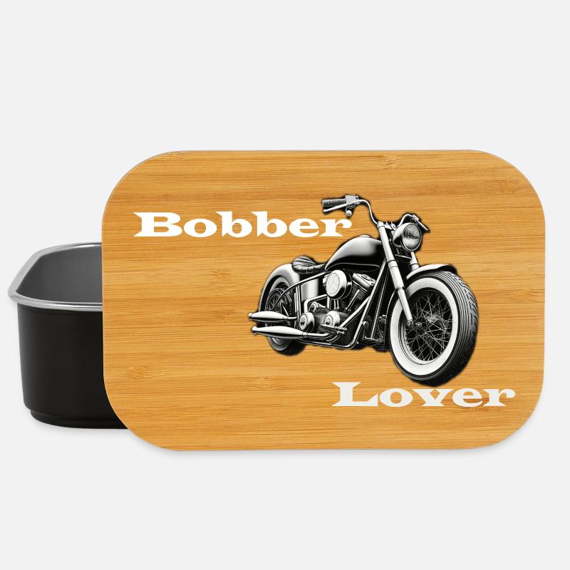 Bobber Lover weiß - Lunch Box - Schwarz