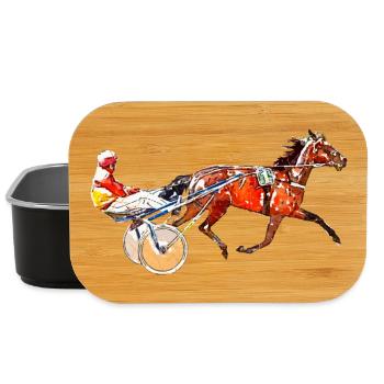 Traber Trabrennen - Lunch Box - Schwarz - Vorne