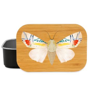 Baorisa hieroglyphica rare butterfly - Lunch Box - black - Front
