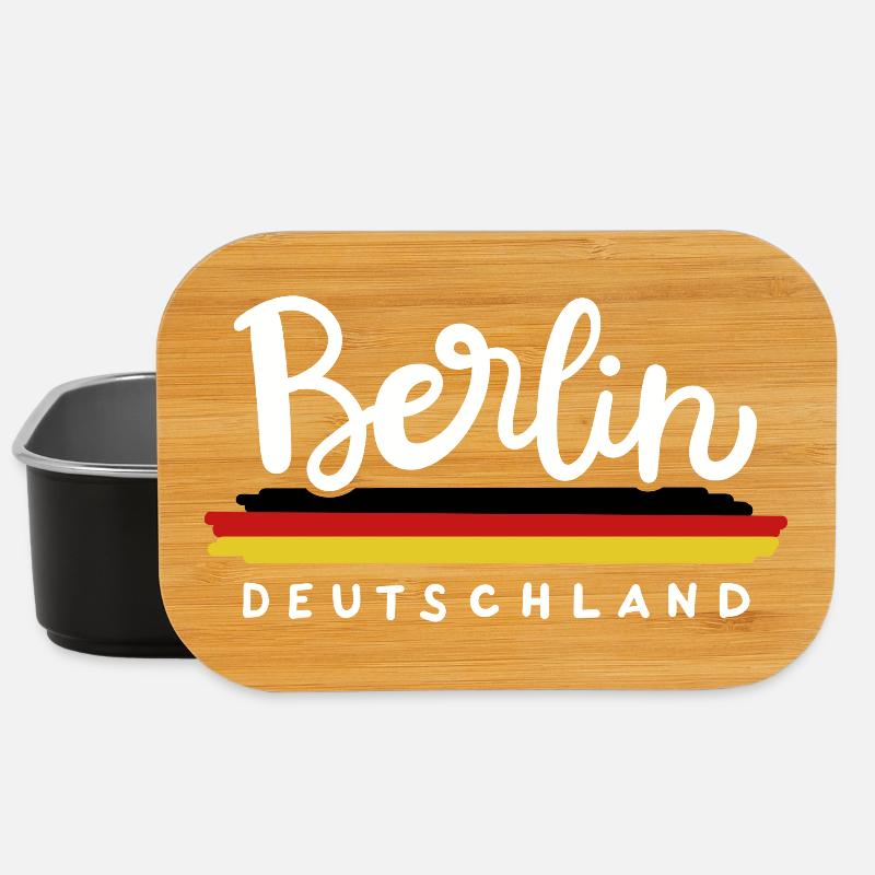 Berlin Deutschland Deutsche Flagge - Lunch Box - Schwarz