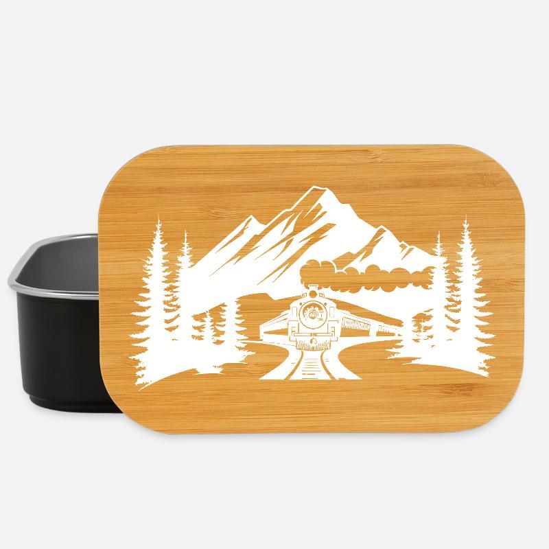 Eisenbahn - Lunch Box - Schwarz