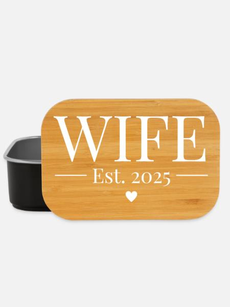 Wife Established 2025 - Lunch Box - black