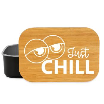 Just Chill / Just Relaxed - Lunch Box - Schwarz - Vorne