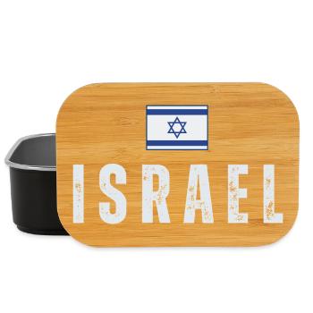 Flag of Israel, Israeli pride - Lunch Box - black - Front