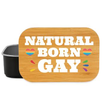 Mois de la fierté LGBTQ - Gay né - Boîte à goûter - noir - Devant