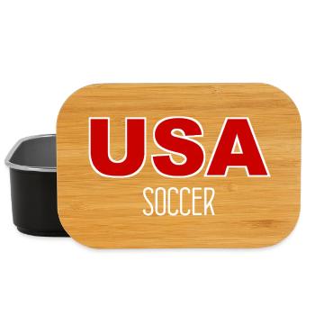 USA Soccer - USA - United States - America Fußball - Lunch Box - Schwarz - Vorne