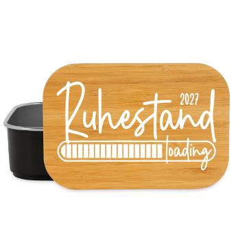 Ruhestand 2027 loading - Lunch Box - Schwarz - Vorne