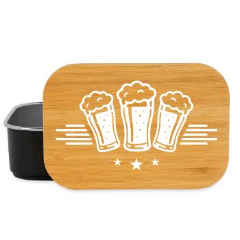 Beer Glass Party Symbol Beer - Lunch Box - black - Front