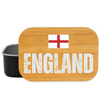 Flag of England, English patriot - Lunch Box - black - Front