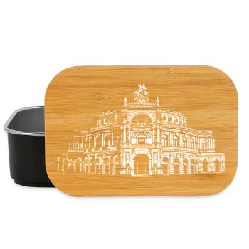 Semperoper Dresde Architecture Art - Boîte à goûter - noir - Devant
