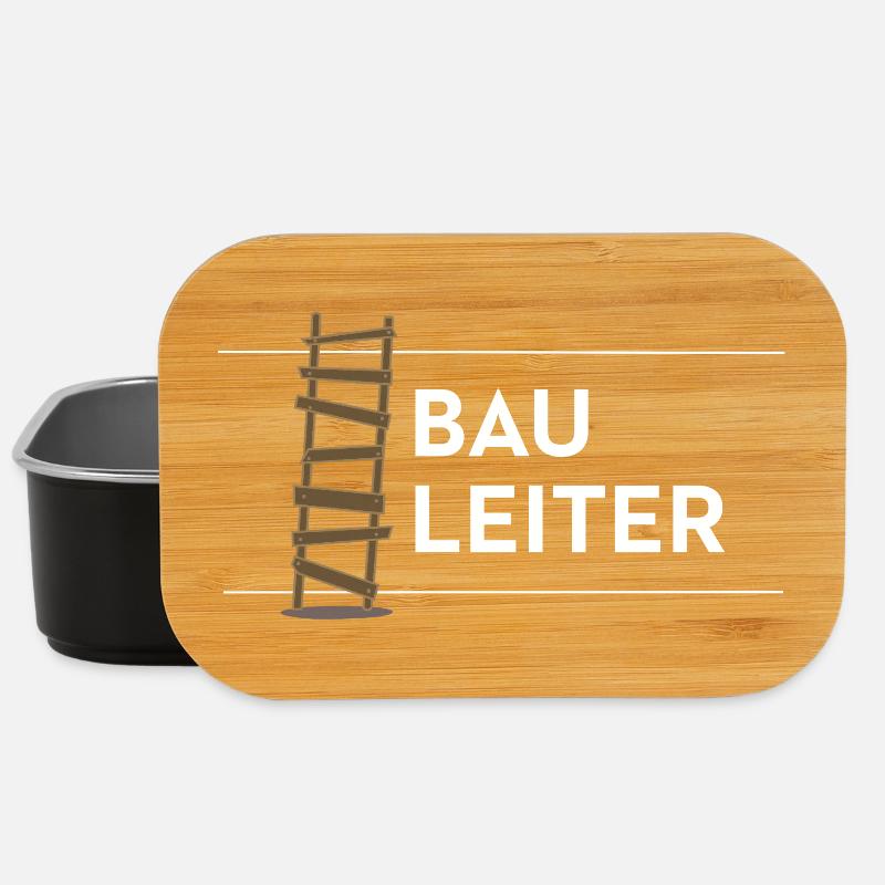 Bauleiter – Lustiges Bauarbeiter Wortspiel - Lunch Box - Schwarz