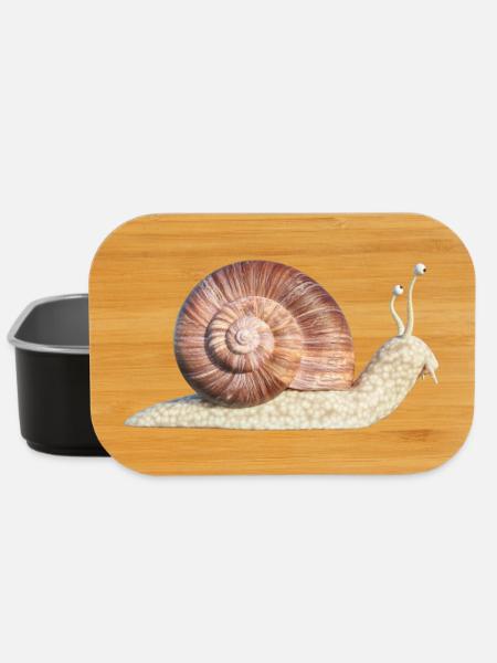 escargot - Boîte à goûter - noir