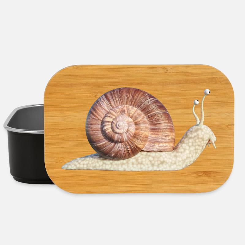 Schnecke - Lunch Box - Schwarz