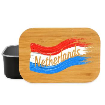 Drapeau néerlandais - Boîte à goûter - noir - Devant