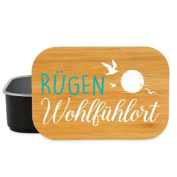 Island of Rügen MY FEEL-GOOD PLACE Fun - Lunch Box - black - Front