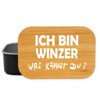 Geschenk für Winzer - Lunch Box - Schwarz - Vorne