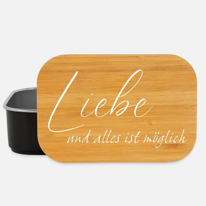 Liebe und alles ist möglich - Lunch Box - Schwarz