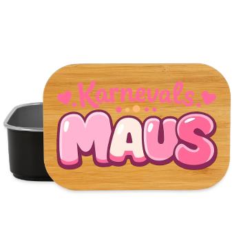 Cologne de la souris de carnaval – Jeck à Fastelovend - Boîte à goûter - noir - Devant