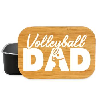Retro Volleyball Heartbeat Vintage Volleyball - Lunch Box - black - Front