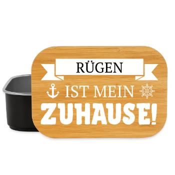 Île de Rügen, falaises de craie et mer Baltique - Küsten Design - Boîte à goûter - noir - Devant