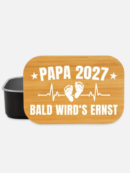 Papa 2027 - Bald wird's ernst Vaterschaft - Lunch Box - Schwarz
