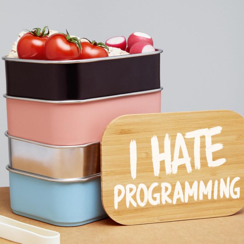 I Hate Programming Fun PC CPU Programmer Lunch Box