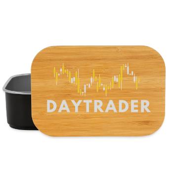 Trader - Négociation d’actions en bourse - Boîte à goûter - noir - Devant