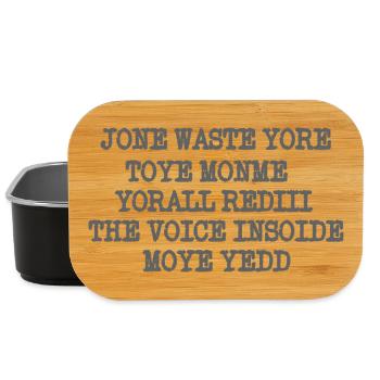 JONE GASPILLE TON JOUET MONME YORALL REDIII LA VOIX - Boîte à goûter - noir - Devant