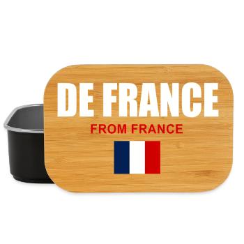Illustration fièrement de France - Boîte à goûter - noir - Devant