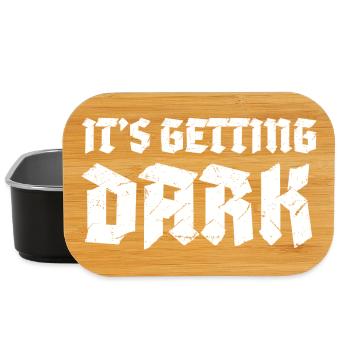It's Getting Dark Graffiti typography design - Lunch Box - black - Front