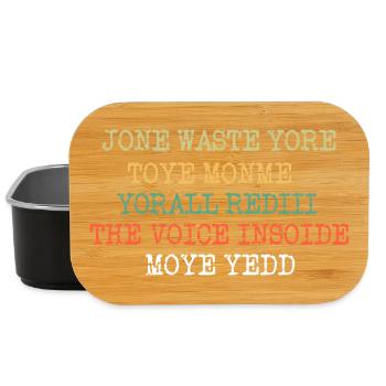 JONE WASTE YORE TOYE MONME YORALL REDIII THE VOICE - Lunch Box - Schwarz - Vorne