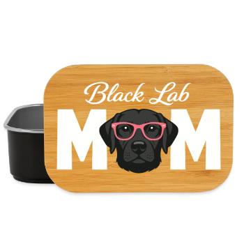 Schwarze Labrador-Mutter Schwarzer Labrador-Liebhaber - Lunch Box - Schwarz - Vorne