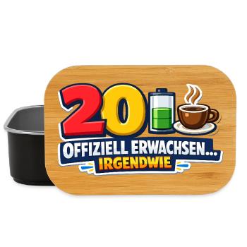 Zwanzig: Offiziell Erwachsen Irgendwie - Lunch Box - Schwarz - Vorne