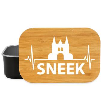 Sneek Heartbeat Friesland Design - Lunch Box - Schwarz - Vorne