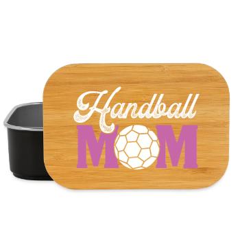 Maman de handball - Boîte à goûter - noir - Devant