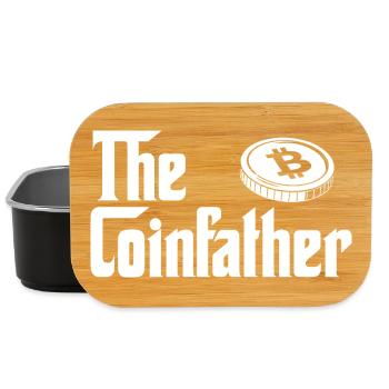 Coinfather Crypto Bitcoin Hodl Blockchain Parody - Lunch Box - black - Front