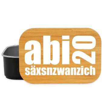 Abi 20 säxnzwanzig - Lunch Box - Schwarz - Vorne