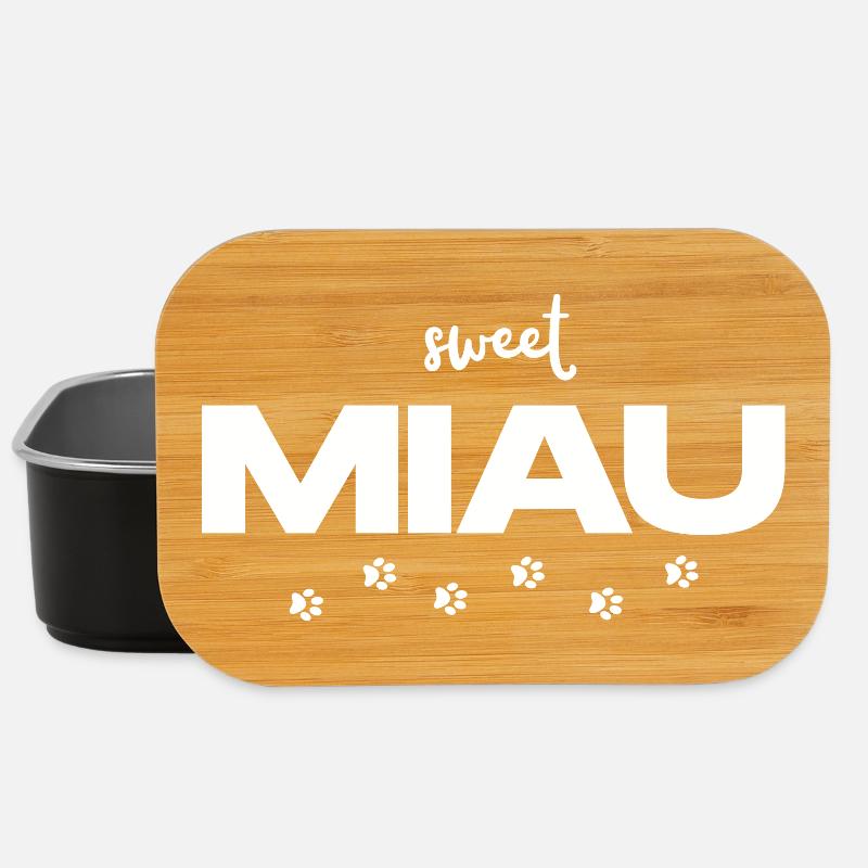MEOW – The Cute Cat Statement - Lunch Box - black