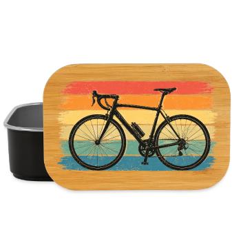 Vintage Fahrrad Tshirt Retro Bicycle Cycling Shirt - Lunch Box - black - Front